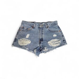 Vintage 1990s Levi’s Denim Cut-Off Shorts Relaxed Fit W 30